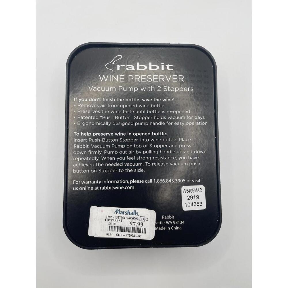 Rabbit Wine Perserver Set - Picture 3 of 7